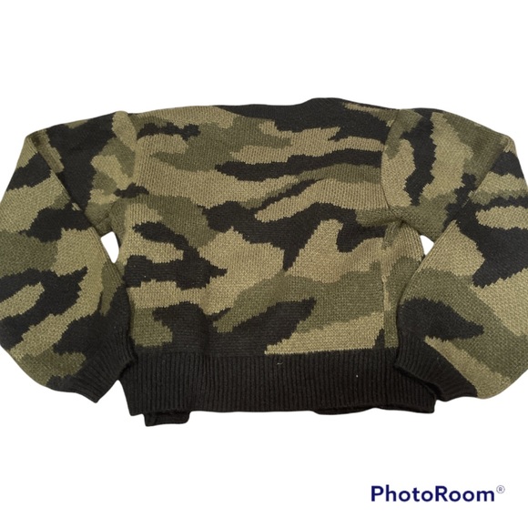 Camouflage cardigan womens sweater - Picture 2 of 2